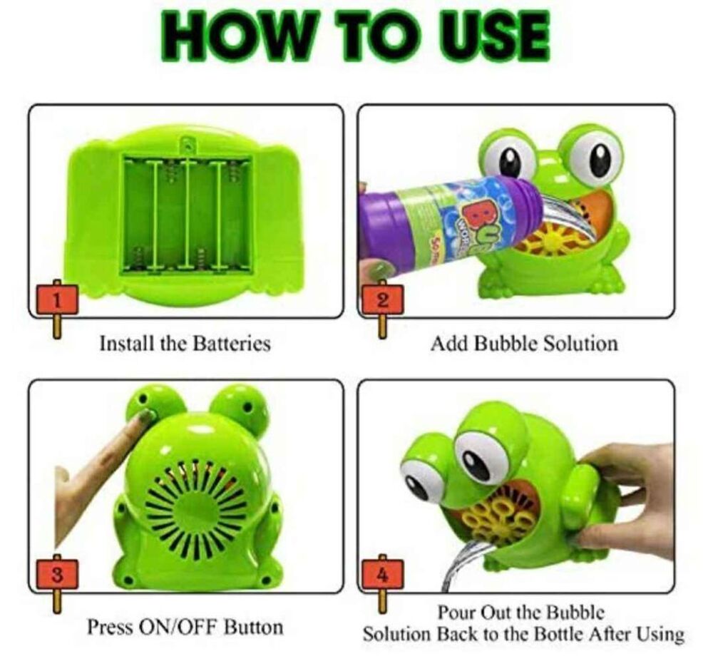 Super Bubble Blower Automatic Machine FROG 3+ Brand New in Box - GIFTABLE ITEM